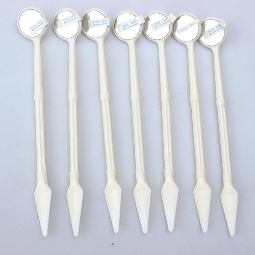10Pieces Disposable Disposable Mouth Exam Mirrors with ABS Handle