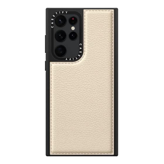 Mua CASETiFY Leather Case for Samsung Galaxy S22 Ultra Oat Milk trên