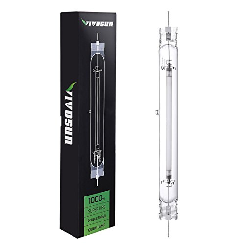 VIVOSUN 1000W Double Ended High Pressure Sodium DE HPS Grow Bulb - Super Lumens 151,000 for Flourishing Growth [CCT 2000K]