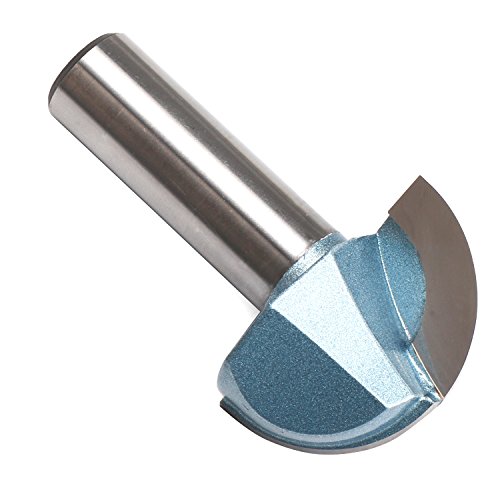 Core Cove Box Router Bit, EnPoint Round Groove Router Bit 1/2" Shank 28.6mm 1-1/8" Cut Diameter 17.5mm 0.7" Cut Height Carbide-Tipped 2 Flutes Radius Core Box Router Bit