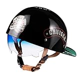 Baseball Cap Motorcycle Half Helmet, Fashion