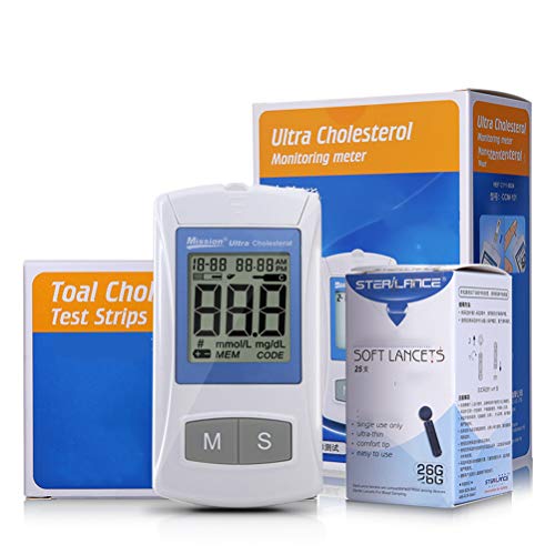 FMXYMC Blood Lipid Analyzer Home Multi-Function Rapid Detection and Measurement of Cholesterol Test Strip 25 Pieces Including Needle - Thumbnail 2