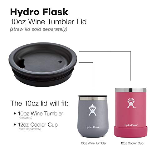 Hydro-Flask-10-oz-Wine-Tumbler-Stainless-Steel-Vacuum-Insulated-Press-In-Lid-Olive