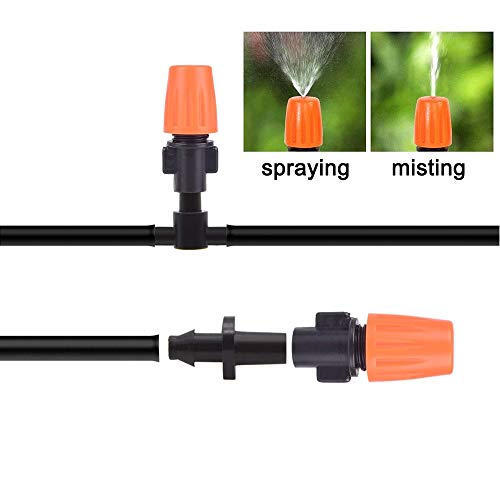 WisMilty Garden Irrigation System,Automatic Micro Irrigation System Kit Saving Water,50ft 1/4" Blank Distribution Tubing Hose for Greenhouse Cooling Suite Plant Watering (Irrigation System) - Thumbnail 3