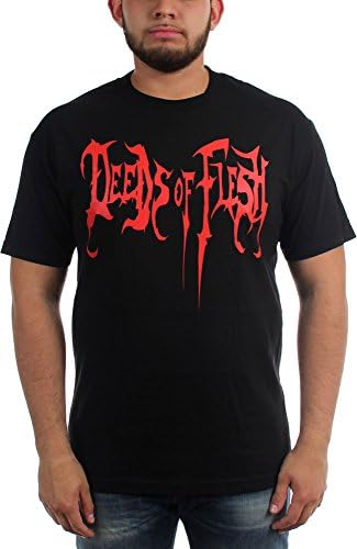 Deeds of Flesh - Mens Cannibal T-Shirt, Size: Large, Color: Black