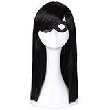 ColorGround Kids Long Straight Black Natural Cosplay Wig