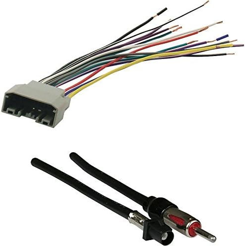 Cache Radio Wiring Harness for 2007-Up Select Chrysler/Jeep Vehicles Speaker Connector and Antenna Adapter