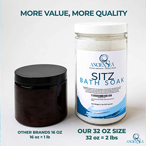 NEW Sitz Bath Salt 32 Ounces Dead Sea Salt and Epsom Salt Plus Pure