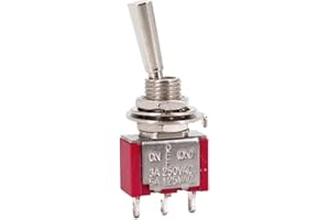 Salecom T80-T U/U2 Series Flat Handle Control Toggle Switch 6.35mm Panel Mount 5A/125VAC(T8014B-U)