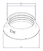 5-inch Tube Portable AC Air Conditioner Exhaust Hose Flange Wall Mount INDOOR - Clockwise thread 5CWMOUNT