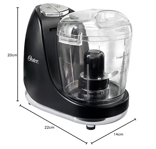 Oster Mini Processador Chromer, 220V, Preto, 125W, 3320