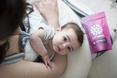 Oat Mama Lactation Tea - Herbal Drink for Breastfeeding and Nursing Moms - Boost Your Breast Milk Supply - Fenugreek-Free - 100% Organic Blueberry Pomegranate Herbal Tea - Thumbnail 4