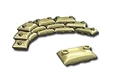 Custom Tan Army Sandbags Designed for Toy Brick