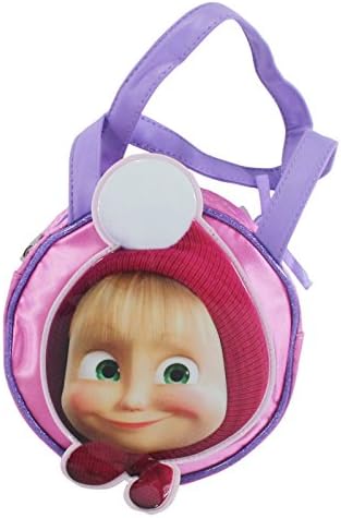 Masha and Bear Women's Synthetic Handbag For D 3D One-Size Pink