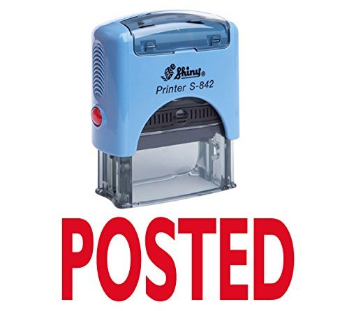 Printtoo Posted Self Inking Rubber Stamp Office Stationary Custom Shiny Stamp