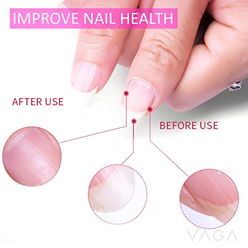 VAGA Glass Nail File with Case 4 Glass Nail Files For Natural Nails and