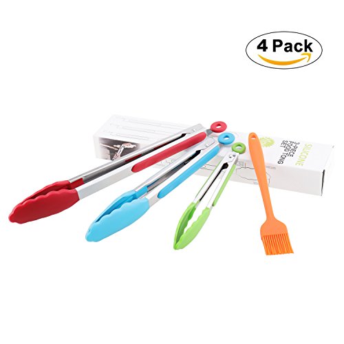 Silicone Kitchen Cooking Tongs - Thumbnail 7