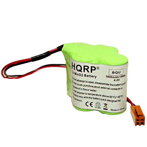 HQRP 6V Battery for FANUC A98L-0031-0025 A98L00310025 A06B-6114-K504 A06B6114K504 CNC PLC + HQRP Coaster