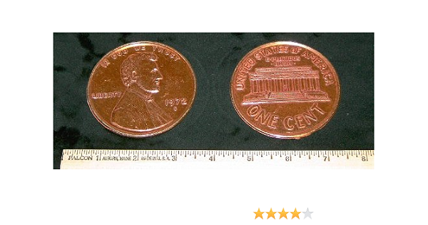 Giant 3in Novelty Penny Abraham Lincoln 