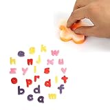 YingNeng 26 Lowercase Alphabet Shaped Sponge for Painting, Crafts, Ceramics, Children Craft Kids Letter Painting Toy Sponges Set Education
