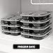 Freshware Meal Prep Containers [25 Pack] 3 Compartment with Lids, Food Storage Containers, Bento Box, BPA Free, Stackable, Microwave/Dishwasher/Freezer Safe (24 oz)