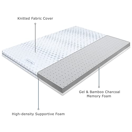 Sleepmax Memory Foam Mattress Topper Queen, Mattress Topper 4 Inch