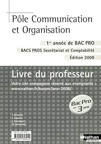 Download Pôle Comm/Orga 1e Annee Bpro 3 PDF