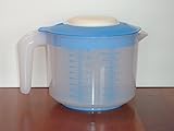 Tupperware Mix-N-Stor Pitcher 2Qt with Raindrop Blue Seal by Tupperware
