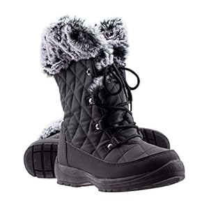ArcticShield Women’s Anna Warm Waterproof Insulated Comfortable Memory Foam Fur Winter Snow Boots