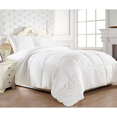 Kanak Bedding Collection Presents Egyptian Cotton 300 GSM Fluffy Comforter with a Free 15-Inch Fitted Sheet - Premium Quality Bedding Set(King/Cal-King-Elephant Grey) - Thumbnail 2