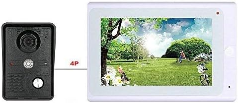 MOUNTAINONE 7inch Wireless/Wired WiFi IP Video Door Phone Doorbell Intercom Entry System with IR-Cut HD 1000TVL Wired Camera Night Vision,Support Remote APP Unlocking,Recording,Snapshot