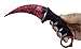 KARAMBIT CSGO Knife Skins By Magnolia Gear | Tactical Knife | Neck Knife Easy To Carry with Rope, Sheath and Sharpener | Perfect for Hunting Fishing Camping Survival | Personal Self Defense Crimson