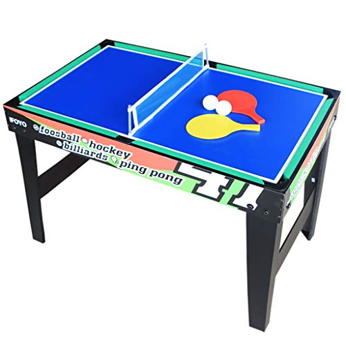 AIPINQI 31.5 Inch 4 in 1 Steady Multi Games Table, Mini Pool Table, Foosball Football Table, Air Hockey Table, Table Tennis Table Ping Pong Table, Kids Adult