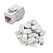 Cable Matters UL Listed 25-Pack 180 Degree RJ45 Keystone Jack, Tool Free Keystone Jack
