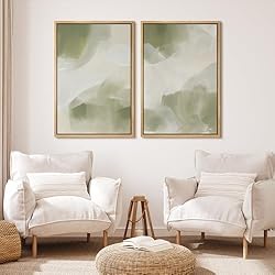 MUDECOR Framed Canvas Print Wall Art Set Olive