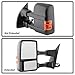 VIPMOTOZ Heated Power Remote Driver Side Left View Telescopic Turn Signal Exterior Towing Mirror & Glass Replacement For 2008-2016 Ford Superduty F250 F350 F450 F550 Pickup Truck