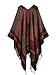 Milumia Women's Winter Knitted Cashmere Poncho Capes Shawl Cardigans Sweater Coat