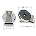 CMS Magnetics - (4-Pack Clips Silver) Super Strong Colorful Ceramic Magnets for Dry Erase Whiteboards, Bulletins, Refrigerator, Office, Kitchen, School, Classroom