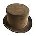 luyaoyao Brown Circus Faux Leather Steampunk Top Hat …