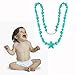 ITYYT Teething Necklace for Mom to Wear (16 inches) with Gift Box & Free E-book - Turquoise