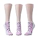 Epeius 6 Pairs Girls'/Women's Cartoon Unicorn Low Cut Socks Colorful Funny Socks with Box Value Pack,White/Pink/Blue/Purple/Beige,Shoe Size 5-8.5