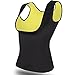 JforU Women Hot Sweat Body Shaper Slimming Waist Trainer Neoprene Shirt Vest Weight Loss Shapewear No Zipper Black