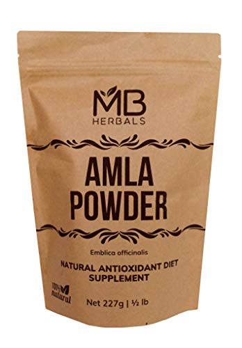 MB Herbals Pure De-Seeded Amla Powder 227 Grams | Half Pound | Amalaki | Promotes Immunity & Healthy Digestion | Non-Irradiated | Unrefined | Raw | Non-GMO | Gluten-Free | No-Preservatives