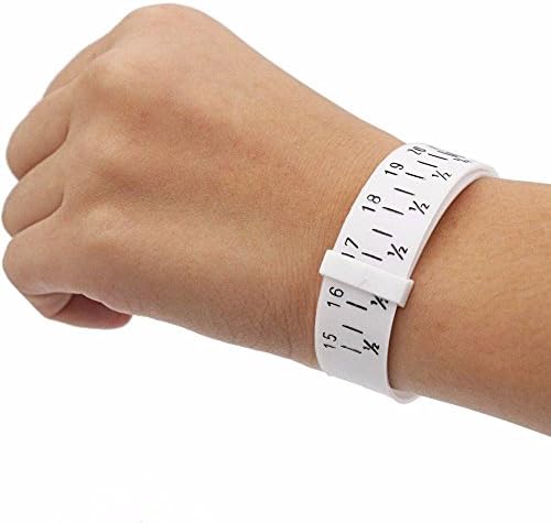 Yuanxinn Belt Design Style White Hand Measurement Tool Measure Ring Bangle Jewelry Bracelet Sizing Measuring Circle Measuring Tool Bracelet Sizer Wristlet Watch Sizer