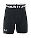 Under Armour Boys' HeatGear Armour Fitted Shorts - Mid, Black/White, Youth X-Large