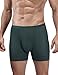 David Archy 4 Pack Men's Fast Dry Ultra Light Free Cutting Boxer Briefs(S, Olive Green)
