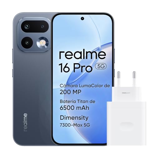 16 Pro 5G Smartphone, 8GB+256GB, Pantalla AMOLED 144Hz 6,78", Batería 6500mAh, Cámara 200MP OIS, IP69K, Carga Rápida 45W, Dual SIM, Next AI, Gris (con Adaptador)