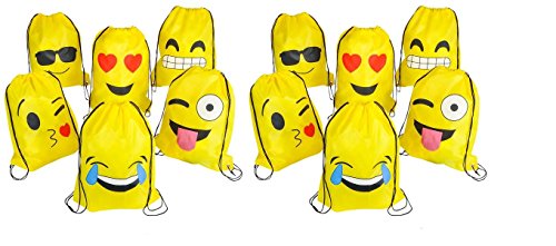 Rin emoji assorted emoticon party favors drawstring bac…