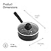 VonShef Egg Poacher Sauce Pan with Removable Poaching Cups and Glass Lid, BPA Free, 4 Cups