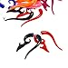 BODYA 16pcs Fake Tapers Acrylic Ear Gauge Spiral Earrings Studs Wild Tribe Dragon Faux Tapers 16G 8 Pairs